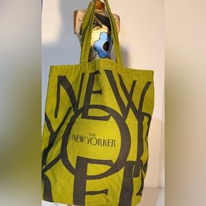 The New Yorker Green Tote Bag